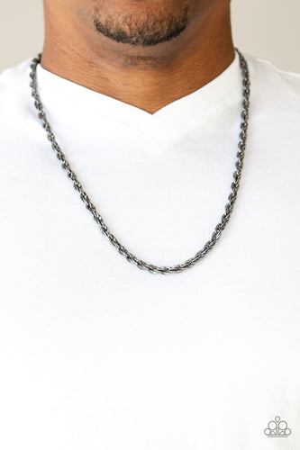 Instant Replay - Black Necklace - Paparazzi Accessories