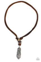 Load image into Gallery viewer, That QUILL Be The Day - Brown Urban Necklace - Paparazzi Accessories - Natalie&#39;s Trendy Treasures