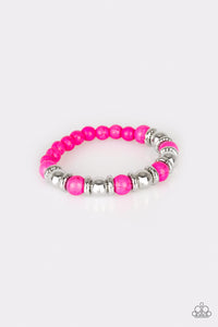 Across the Mesa - Pink Bracelet - Paparazzi Accessories