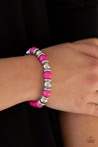 Across the Mesa - Pink Bracelet - Paparazzi Accessories