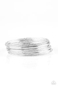 Bangle Babe - Silver Bracelet - Paparazzi Accessories