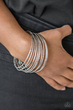 Load image into Gallery viewer, Bangle Babe - Silver Bracelet - Paparazzi Accessories