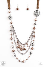 Load image into Gallery viewer, All The Trimmings - Brown Necklace - Paparazzi Accessories