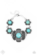 Load image into Gallery viewer, Badlands Blossom - Blue Bracelet - Paparazzi Accessories