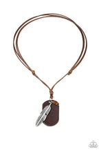 Load image into Gallery viewer, Flying Solo - Brown Necklace -Paparazzi Accessories