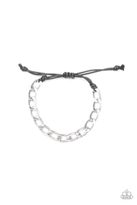 Goalpost - Silver Bracelet - Paparazzi Accessories - Natalie's Trendy Treasures