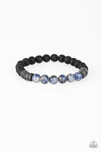 Cool-Headed - Blue Bracelet - Paparazzi Accessories - Natalie's Trendy Treasures