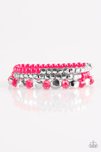 Load image into Gallery viewer, Beaded Bravado - Pink Bracelet - Paparazzi Accessories - Natalie&#39;s Trendy Treasures