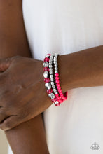 Load image into Gallery viewer, Beaded Bravado - Pink Bracelet - Paparazzi Accessories - Natalie&#39;s Trendy Treasures