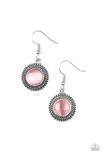 Time To GLOW Up! - Pink Earrings - Paparazzi Accessories - Natalie's Trendy Treasures