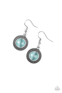 Time To GLOW Up! - Blue Earrings - Paparazzi Accessories - Natalie's Trendy Treasures