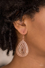 Load image into Gallery viewer, You Look GRATE! - Copper Earrings - Paparazzi Accessories - Natalie&#39;s Trendy Treasures