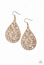 Load image into Gallery viewer, Certainly Courtier - Gold Earrings _Paparazzi Accessories - Natalie&#39;s Trendy Treasures