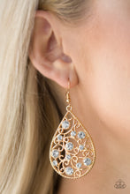 Load image into Gallery viewer, Certainly Courtier - Gold Earrings _Paparazzi Accessories - Natalie&#39;s Trendy Treasures