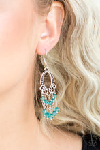 Load image into Gallery viewer, Not The Only Fish In The Sea - Green Earrings - Paparazzi Accessories - Natalie&#39;s Trendy Treasures