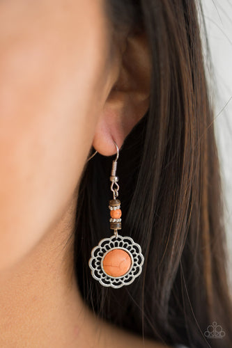 Desert Bliss - Orange Earrings - Paparazzi Accessories - Natalie's Trendy Treasures