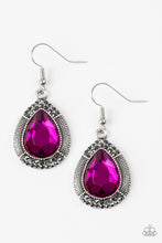 Load image into Gallery viewer, Grandmaster Shimmer - Pink Earrings - Paparazzi Accessories - Natalie&#39;s Trendy Treasures