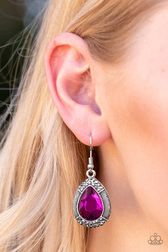 Grandmaster Shimmer - Pink Earrings - Paparazzi Accessories - Natalie's Trendy Treasures