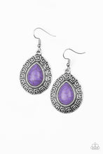 Load image into Gallery viewer, Tribal Tango - Purple Earrings - Paparazzi Accessories - Natalie&#39;s Trendy Treasures