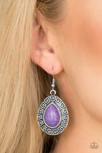 Load image into Gallery viewer, Tribal Tango - Purple Earrings - Paparazzi Accessories - Natalie&#39;s Trendy Treasures