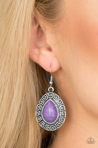 Tribal Tango - Purple Earrings - Paparazzi Accessories - Natalie's Trendy Treasures