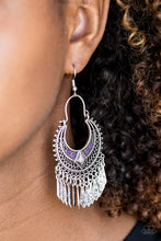 Load image into Gallery viewer, Walk On The Wildside - Purple Earrings - Paparazzi Accessories - Natalie&#39;s Trendy Treasures