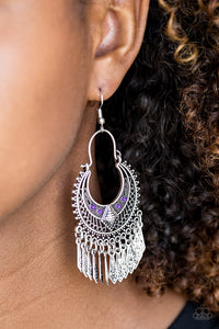 Walk On The Wildside - Purple Earrings - Paparazzi Accessories - Natalie's Trendy Treasures