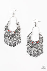 Walk On The Wildside - Red Earrings - Paparazzi Accessories - Natalie's Trendy Treasures