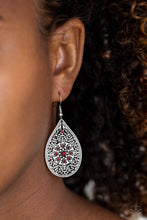 Load image into Gallery viewer, Dinner Party Posh - Red Earrings - Paparazzi Accessories - Natalie&#39;s Trendy Treasures