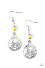 Load image into Gallery viewer, In Bloom - Yellow Earrings - Paparazzi Accessories - Natalie&#39;s Trendy Treasures