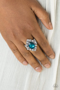 Power Behind The Throne - Blue Ring - Paparazzi Accessories - Natalie's Trendy Treasures