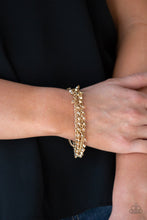 Load image into Gallery viewer, Cash Confidence - Gold Bracelet -Paparazzi Accessories