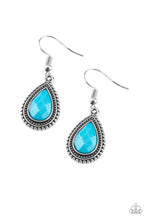 Load image into Gallery viewer, Summer Vacay - Blue Earrings - Paparazzi Accessories - Natalie&#39;s Trendy Treasures