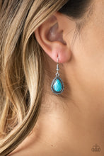 Load image into Gallery viewer, Summer Vacay - Blue Earrings - Paparazzi Accessories - Natalie&#39;s Trendy Treasures