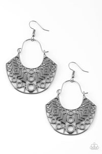 Indigenous Idol - Black Earrings - Paparazzi Accessories - Natalie's Trendy Treasures