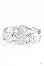 Load image into Gallery viewer, Dancing Dahlias - Silver Bracelet - Paparazzi Accessories - Natalie&#39;s Trendy Treasures