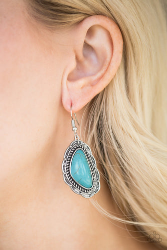 Santa Fe Soul - Blue Earrings - Paparazzi accessories - Natalie's Trendy Treasures