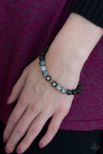 Load image into Gallery viewer, All About The Present - Black Bracelet - Paparazzi Accessories - Natalie&#39;s Trendy Treasures