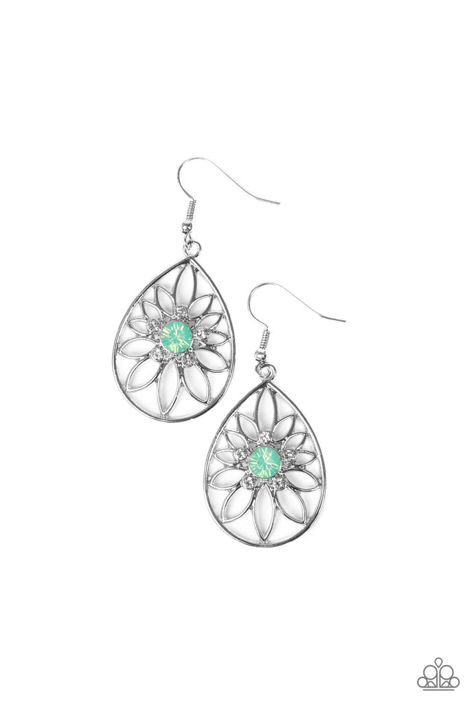 Take It GLOW - Green Earrings - Paparazzi Accessories - Natalie's Trendy Treasures