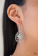 Load image into Gallery viewer, Take It GLOW - Green Earrings - Paparazzi Accessories - Natalie&#39;s Trendy Treasures