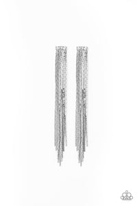 Night At The Oscars - Silver Earrings - Paparazzi Accessories - Natalie's Trendy Treasures