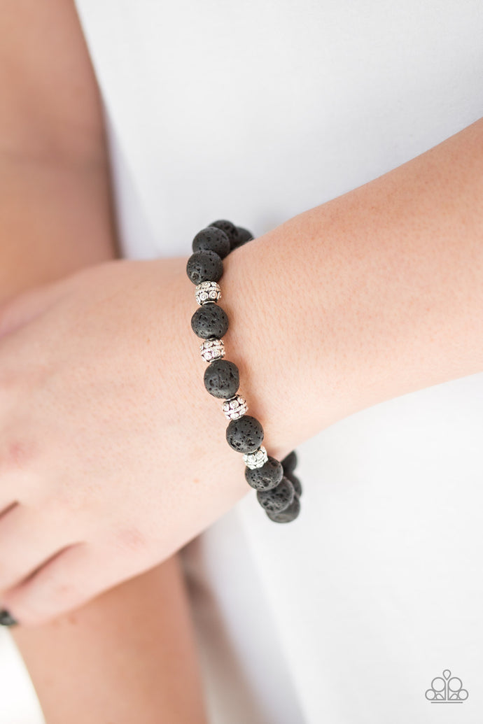 Down To Earth - Black Bracelet - Paparazzi Accessories - Natalie's Trendy Treasures