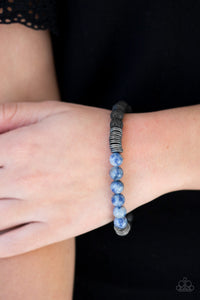 Cool-Headed - Blue Bracelet - Paparazzi Accessories - Natalie's Trendy Treasures