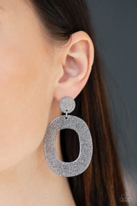 Miami Boulevard - Silver Earrings - Paparazzi Accessories - Natalie's Trendy Treasures