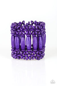 Barbados Beach Club - Purple Bracelet - Paparazzi Accessories - Natalie's Trendy Treasures