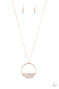 Bet Your Bottom Dollar - Rose Gold Necklace - Paparazzi Accessories