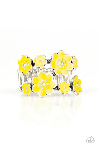 Floral Crowns - Yellow Ring - Paparazzi Accessories