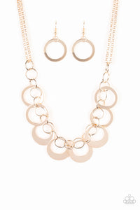 In Full Orbit - Rose Gold Necklace - Paparazzi Accessories