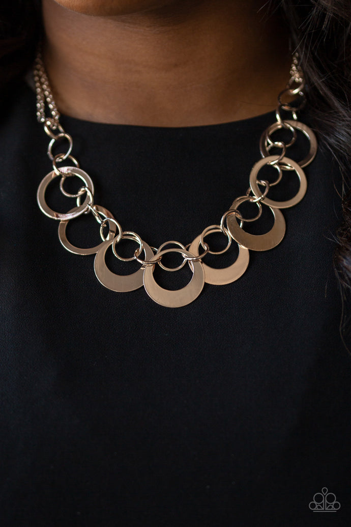 In Full Orbit - Rose Gold Necklace - Paparazzi Accessories