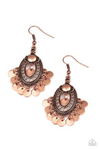 Load image into Gallery viewer, Chime Chic - Copper Earrings - Paparazzi Accessories